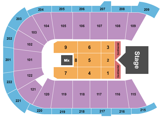 Huntington Center Rascal Flatts Seating Chart